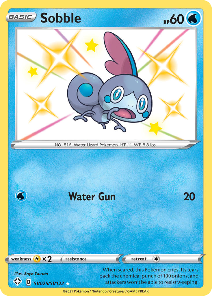 Sobble (SV025) - Shining Fates Shiny Vault Pokémon Card