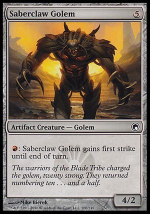 Saberclaw Golem (Scars of Mirrodin)