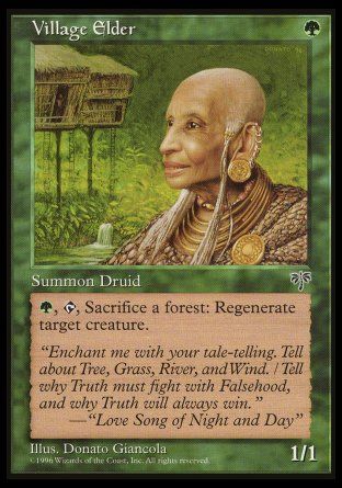 Village Elder (Mirage) Trading Card