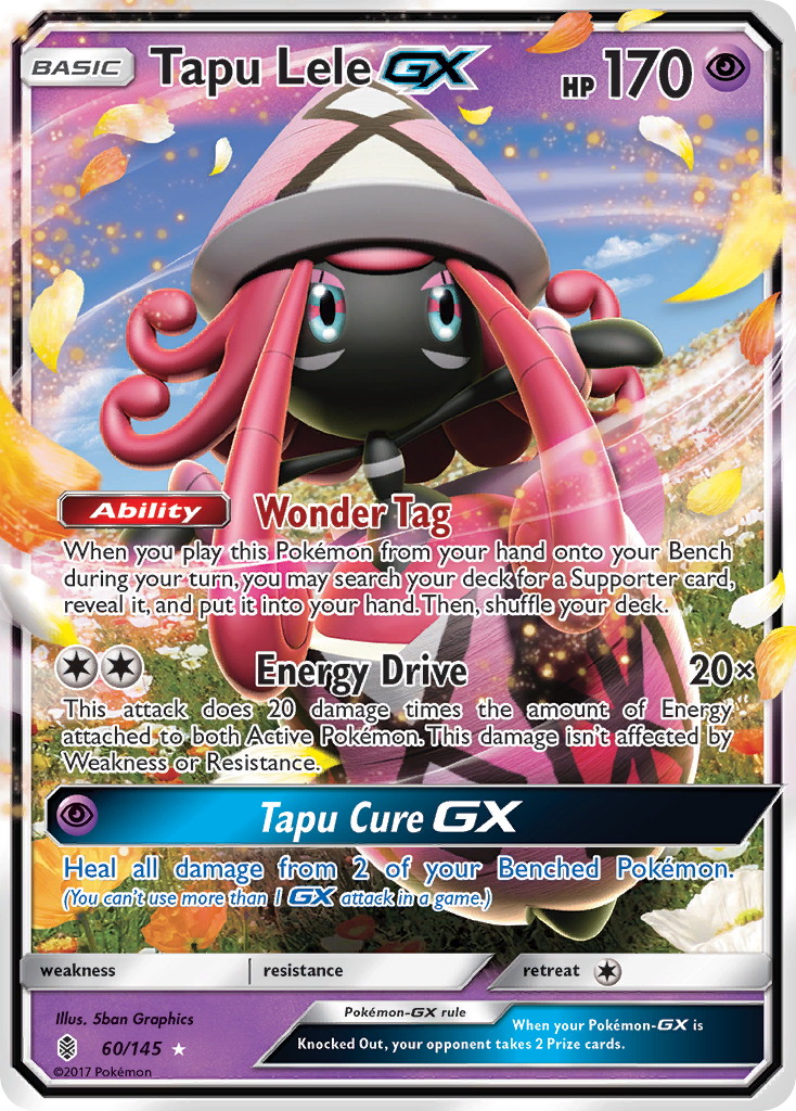 Tapu Lele GX (60/145) - Guardians Rising Pokémon Card