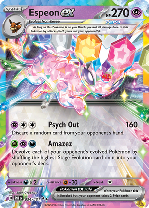 Espeon ex (34/131) - Prismatic Evolutions