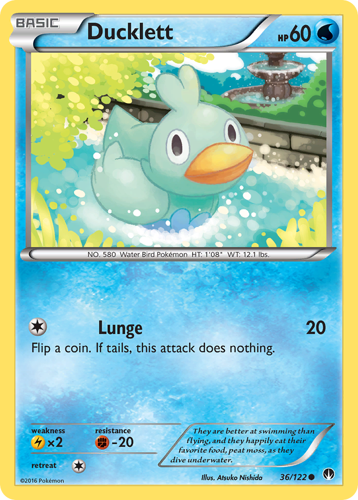 Ducklett (36/122) - BREAKpoint Pokémon Card