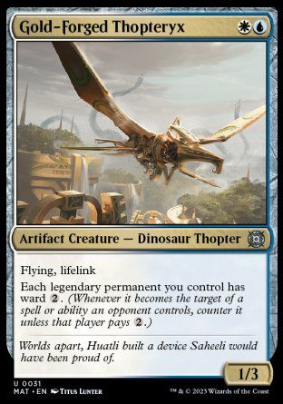 Gold-Forged Thopteryx (March of the Machine: The Aftermath) Trading Card