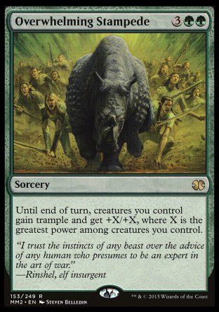 Overwhelming Stampede (Modern Masters 2015) Trading Card