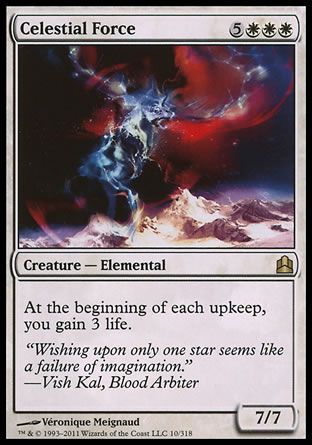 Celestial Force (MTG Commander) Trading Card