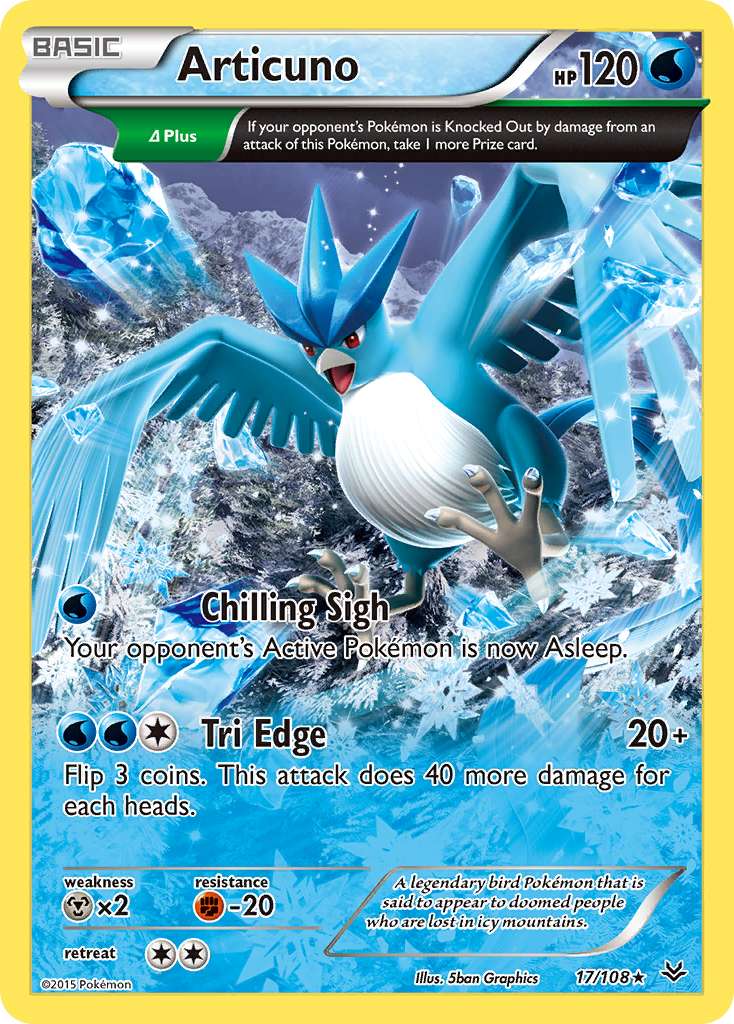 Articuno (17/108) - Roaring Skies Pokémon Card