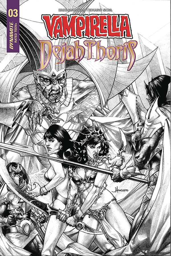 Vampirella Dejah Thoris #4 (20 Copy Anacleto B&w Cover)