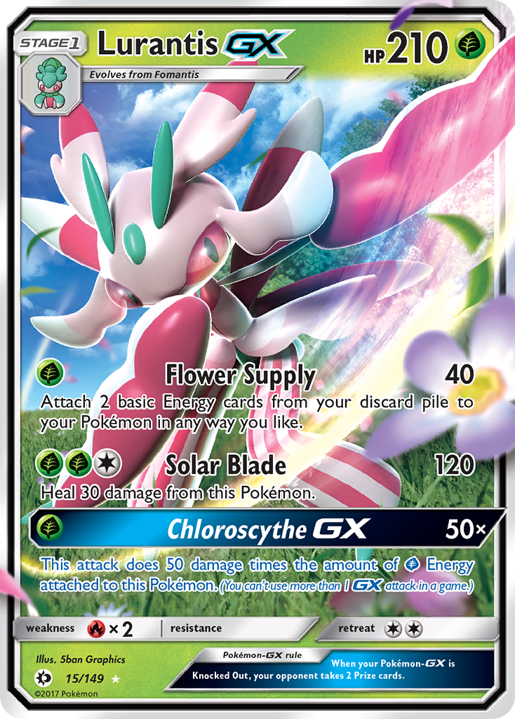 Lurantis GX (15/149) - Sun & Moon Pokémon Card