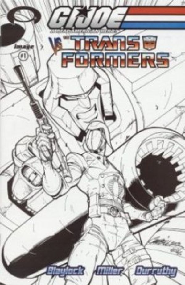 G.I. Joe vs. the Transformers #1 (Web Exclusive Black & White Sketch Cover)