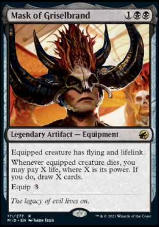 Mask of Griselbrand (Innistrad: Midnight Hunt) Trading Card