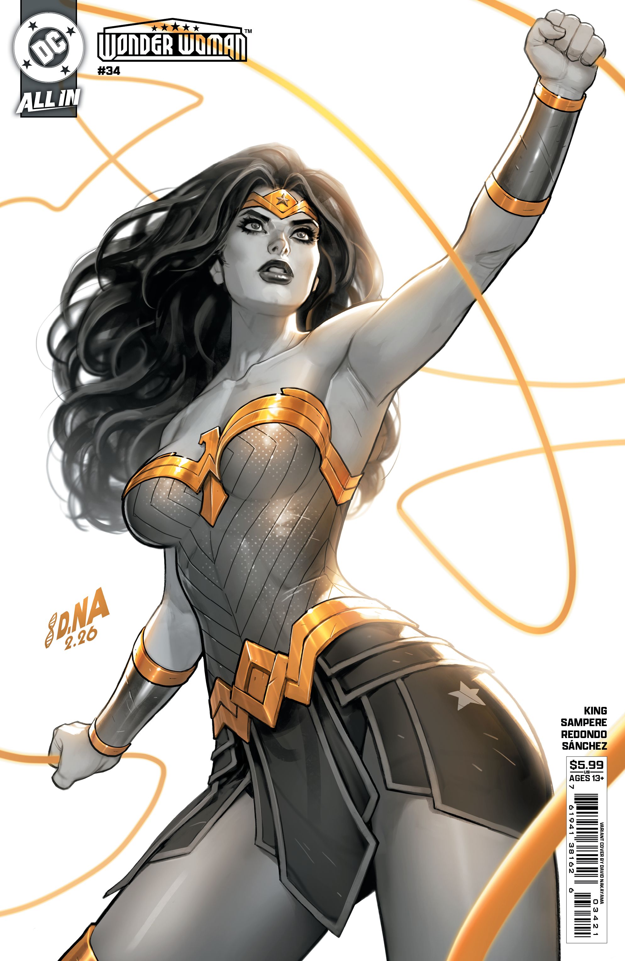 Wonder Woman #34 (Cvr B David Nakayama Card Stock Variant) Comic