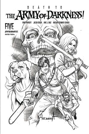 Death to the Army of Darkness #5 (25 Copy Davila B&w Cover)