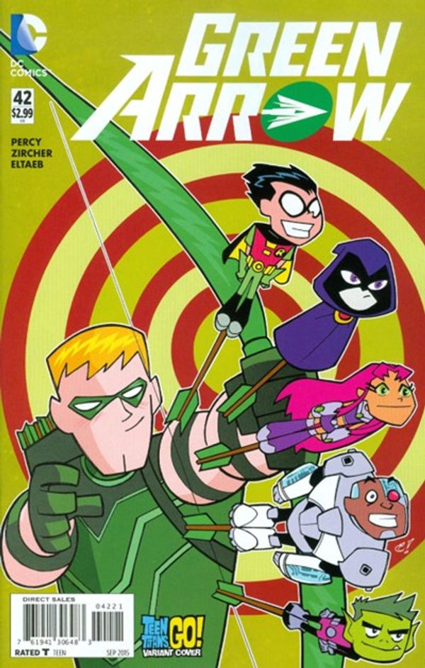 Green Arrow #42 (Teen Titans Go Variant Cover)
