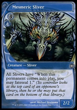 Mesmeric Sliver (Future Sight) Trading Card