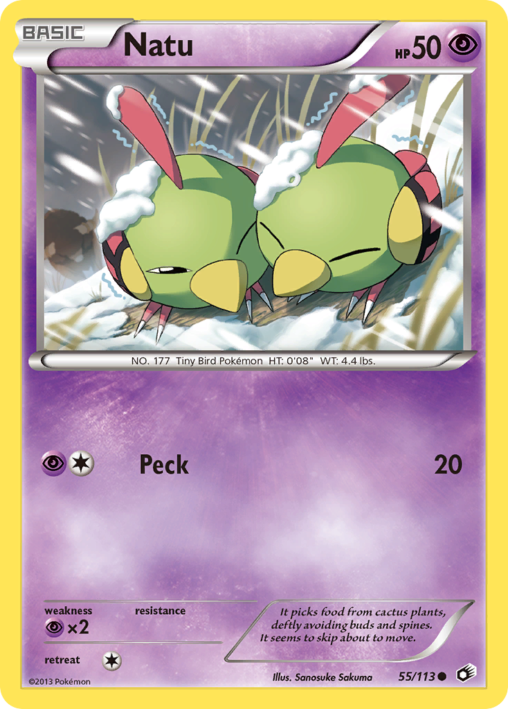 Natu (55/113) - Legendary Treasures Pokémon Card