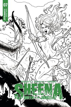 Sheena Queen of the Jungle #7 (Cover G 25 Copy Galindo B&w In)