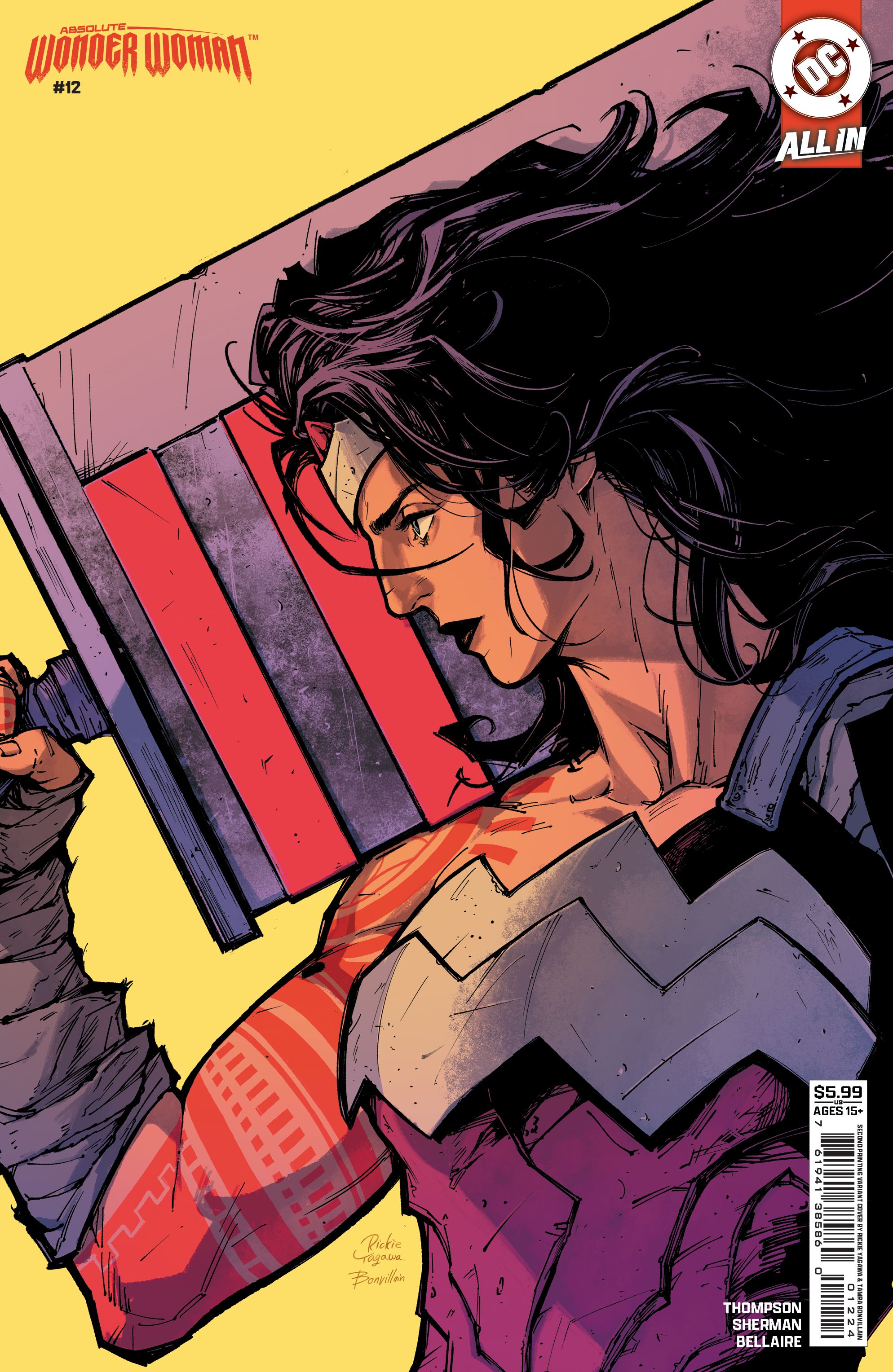 Absolute Wonder Woman #12 (Second Printing Cvr B Rickie Yagawa Card Stock Variant) Comic