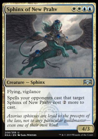 Sphinx of New Prahv (Ravnica Allegiance) Trading Card