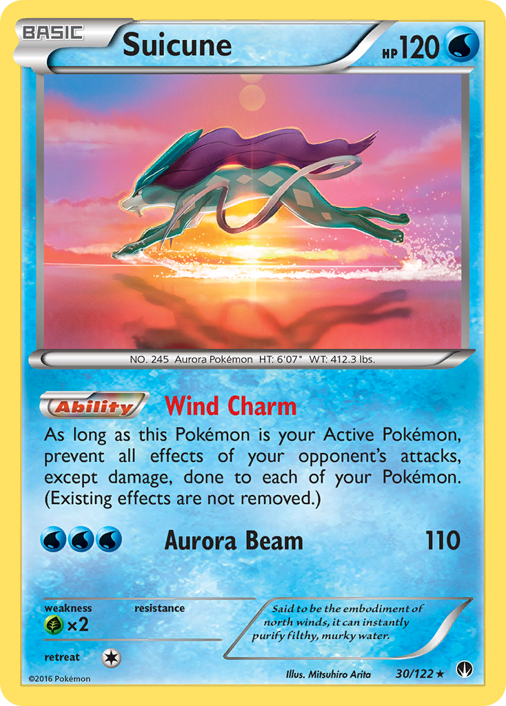 Suicune (30/122) - BREAKpoint Pokémon Card