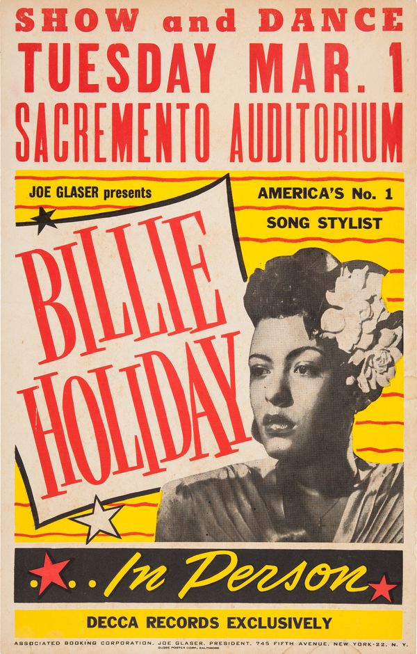 Billie Holiday Sacramento Auditorium 1949