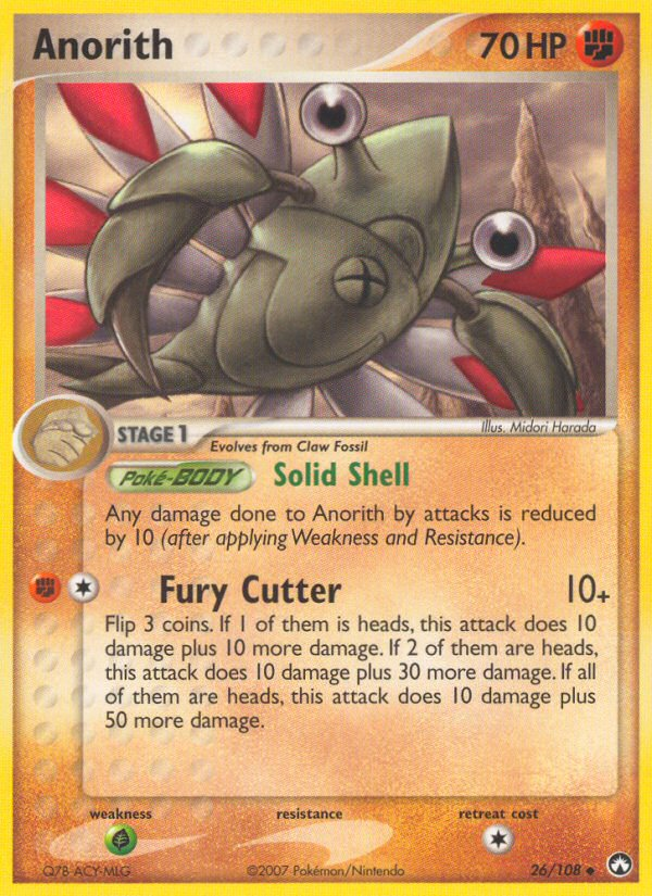 Anorith (26/108) - Power Keepers Pokémon Card