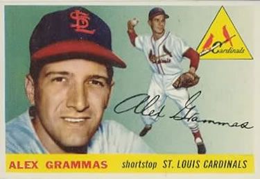Alex Grammas 1955 Topps #21 Sports Card