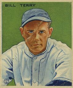 Bill Terry 1933 Goudey (R319) #125 Sports Card