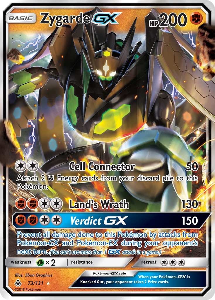 Zygarde GX (73/131) - Forbidden Light Pokémon Card