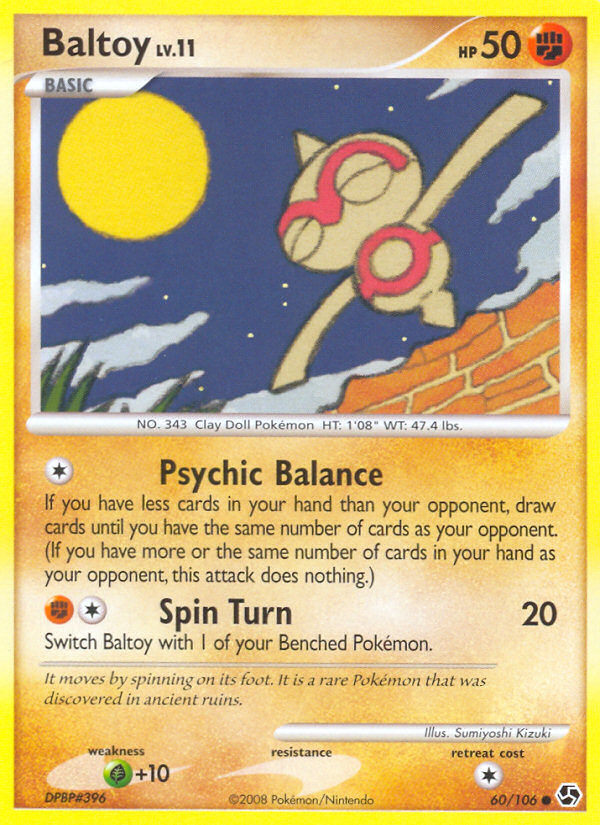 Baltoy (60/106) - Great Encounters Pokémon Card