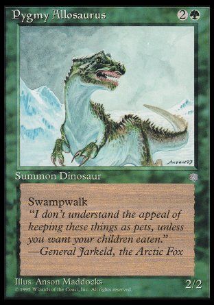 Pygmy Allosaurus (Ice Age) Trading Card