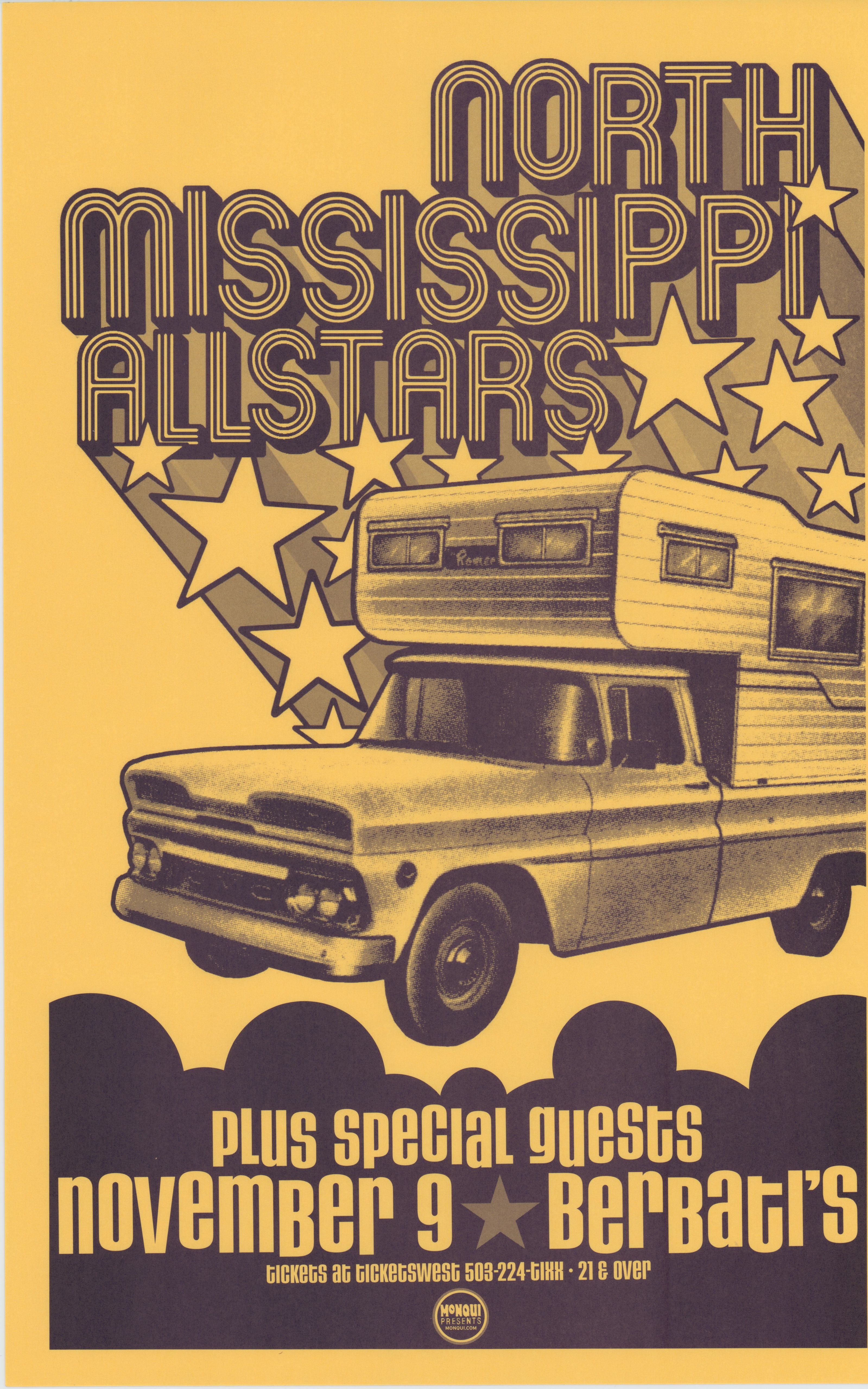 MXP-147.1 North Mississippi All Stars Berbatis 2003 Concert Poster