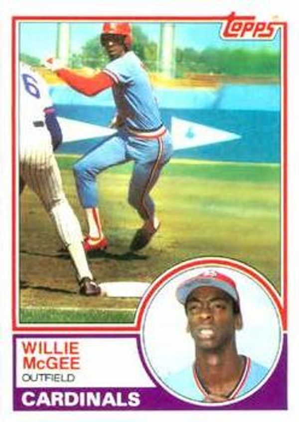 willie mcgee baseball card topps