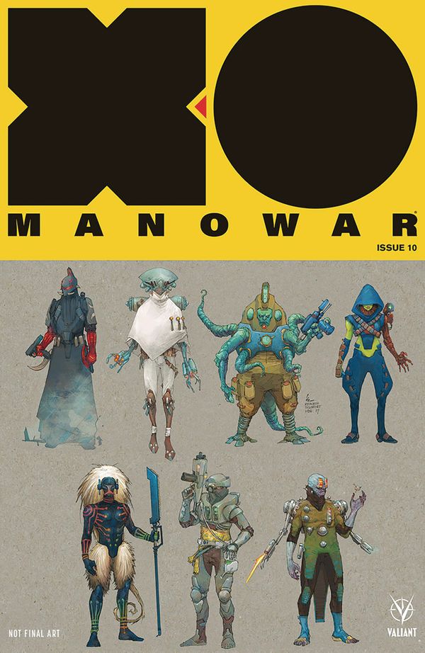 X-O Manowar #10 (Cover C 20 Copy Cover Char Dsn Roca)