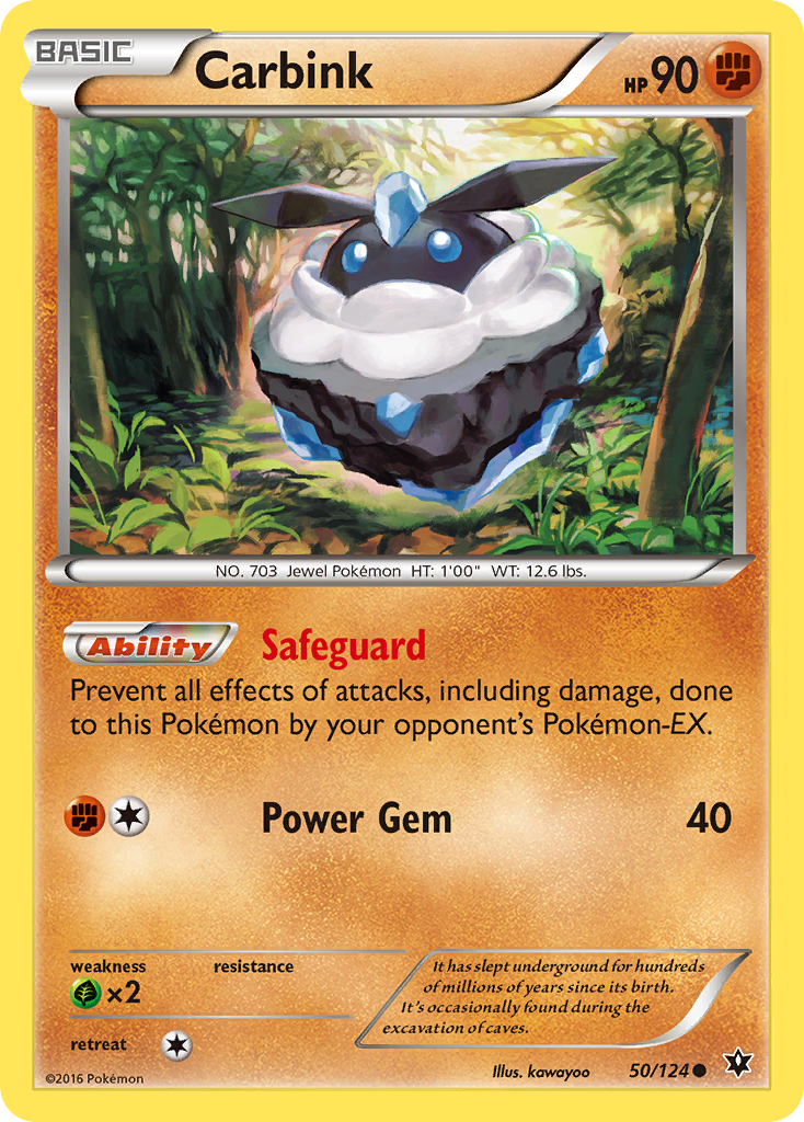 Carbink (50/124) - Fates Collide Pokémon Card