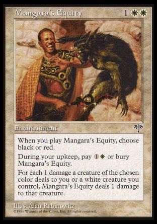 Mangara's Equity (Mirage) Trading Card