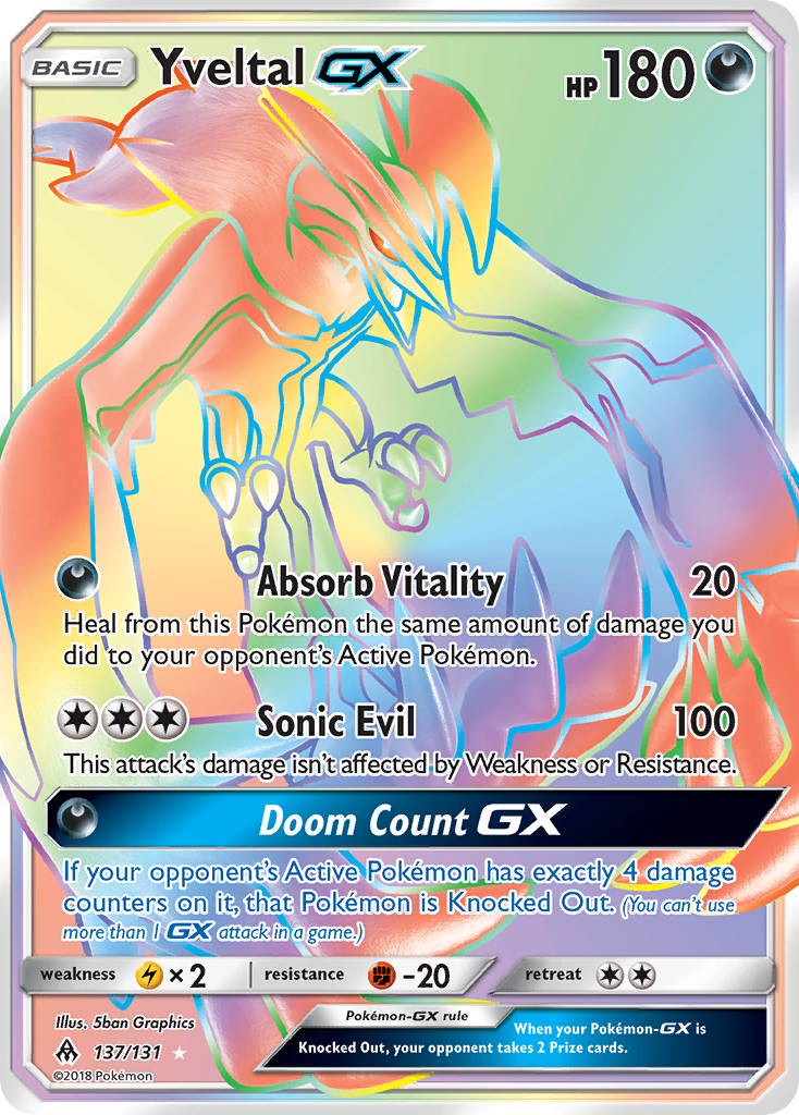 Yveltal GX (137/131) - Forbidden Light Pokémon Card