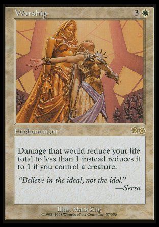 Worship (Urza's Saga) Trading Card