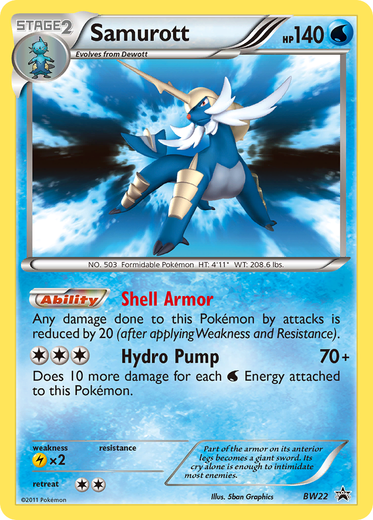 Samurott (BW22) - BW Black Star Promos Pokémon Card