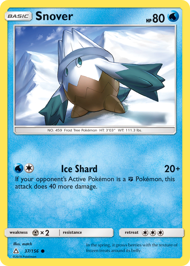 Snover (37/156) - Ultra Prism Pokémon Card