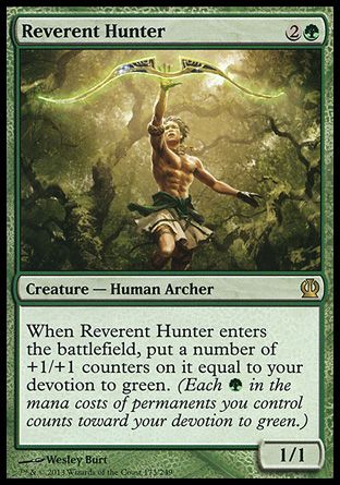 Reverent Hunter (Theros) Trading Card