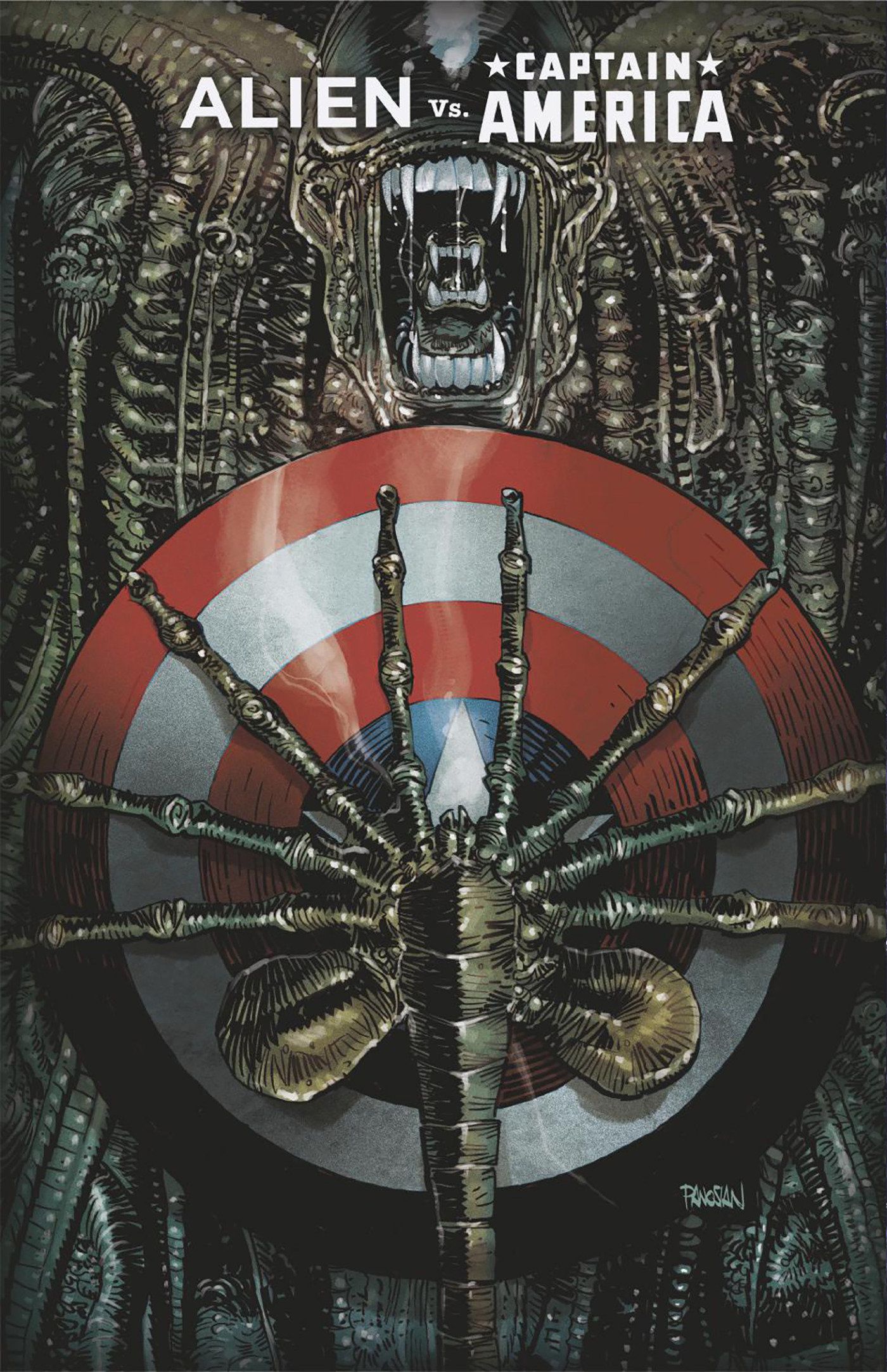 Alien Vs. Captain America #1 (Dan Panosian Foil Variant) Comic