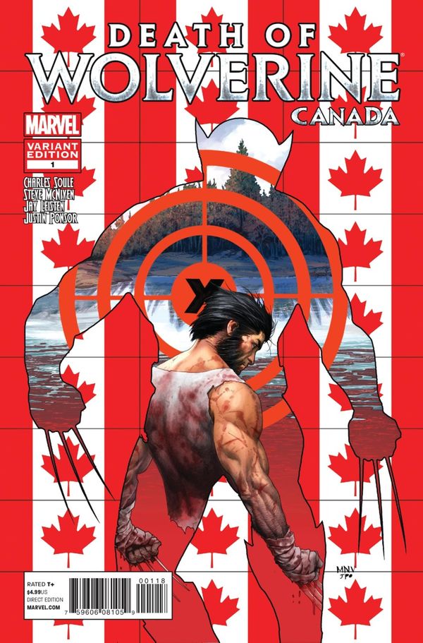 Death Of Wolverine #1 (Canadian Variant Cover)