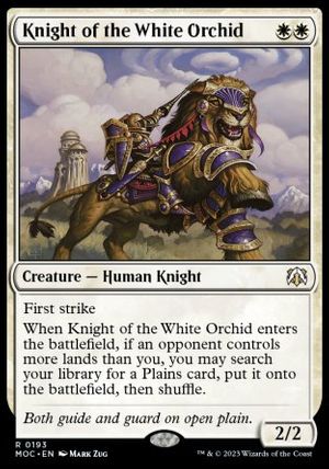 Knight of the White Orchid (March of the Machine Commander Decks)