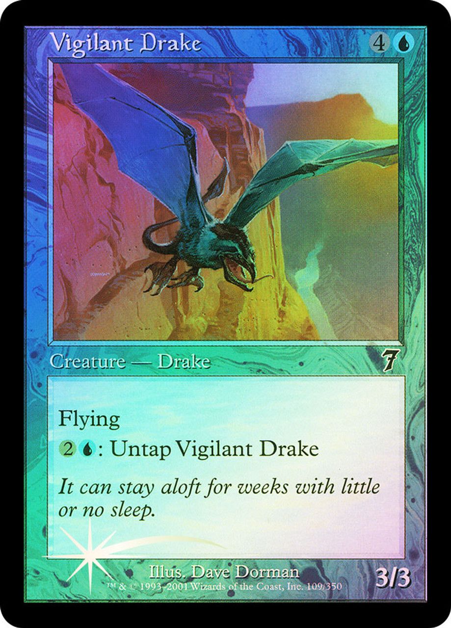 Vigilant Drake (7th Edition - Foil) Trading Card