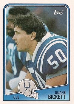 Duane Bickett 1988 Topps #128 Sports Card