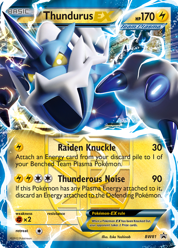 Thundurus EX (BW81) - BW Black Star Promos Pokémon Card