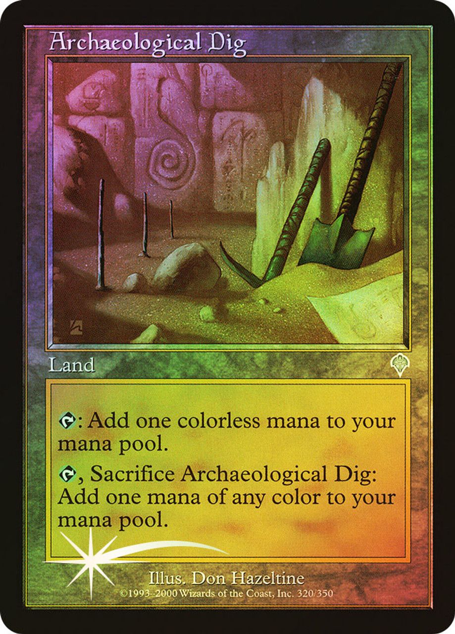 Archaeological Dig (Invasion - Foil) Trading Card