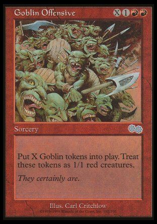 Goblin Offensive (Urza's Saga) Trading Card