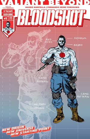 Valiant Beyond: Bloodshot #1 (Variant D Heinz Furukawa Design Variant)