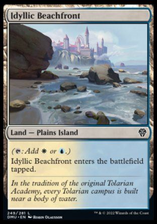 Idyllic Beachfront (Dominaria United) Trading Card